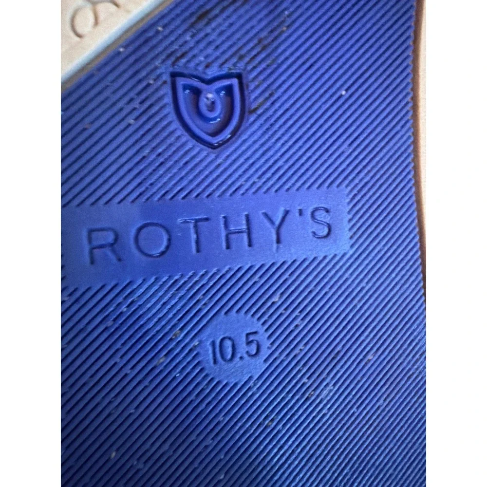 Rothys Sneaker Taupe Slip On Knit Walking Shoe Women 10.5 Sustainable Flat - Picture 7 of 9